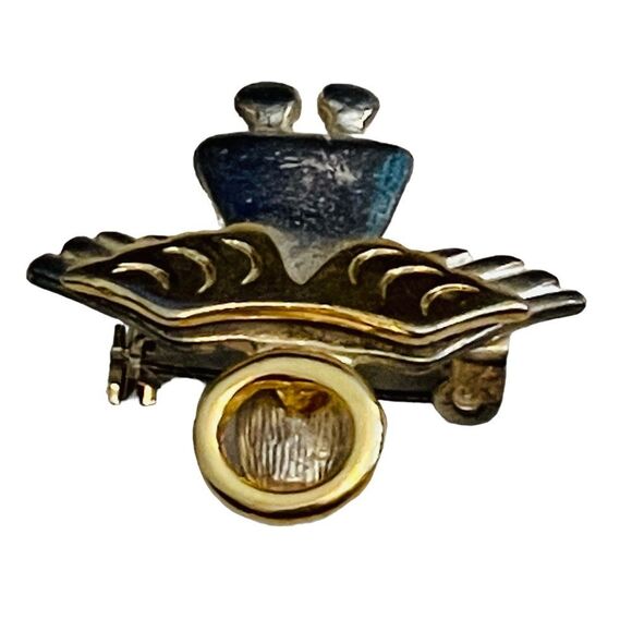 10/$25🦋 Vintage IMO 1995 Silver & Gold Two-Tone Guardian Angel Pin - Picture 5 of 14